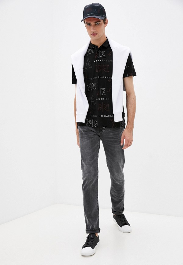 

Поло Armani Exchange, Черный