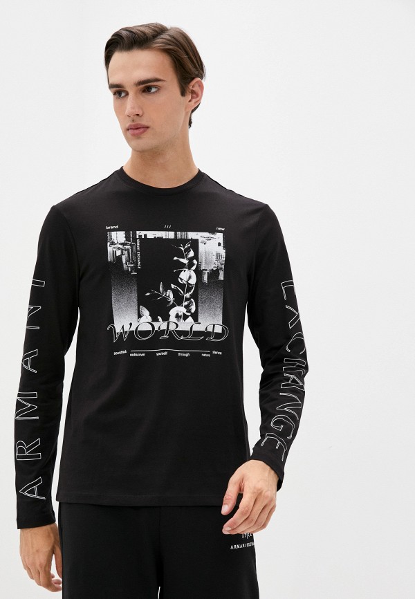 

Лонгслив Armani Exchange, Черный