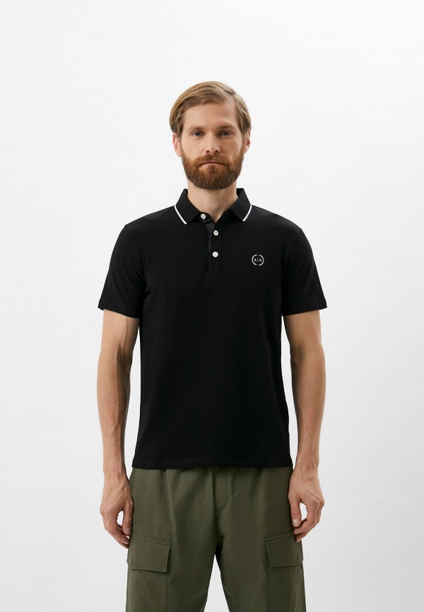 

Поло Armani Exchange, Черный