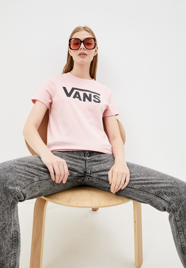 

Футболка Vans, Розовый, FLYING V CREW TEE