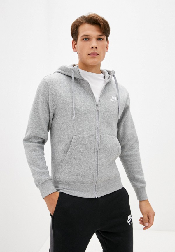 

Толстовка Nike, Серый, M NSW CLUB HOODIE FZ BB