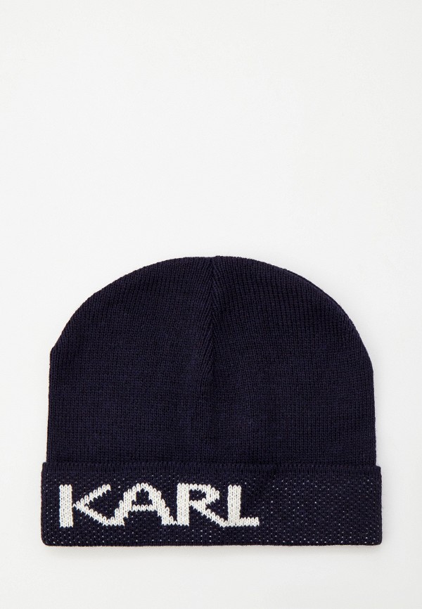 Шапка Karl Lagerfeld синий 512322-805601 RTLAAO907002