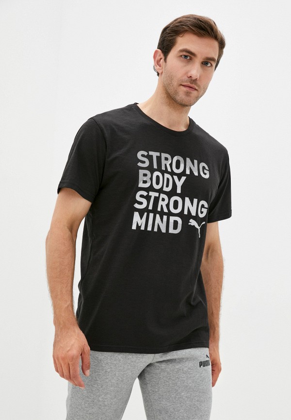

Футболка спортивная PUMA, Черный, PERFORMANCE SLOGAN SS TEE