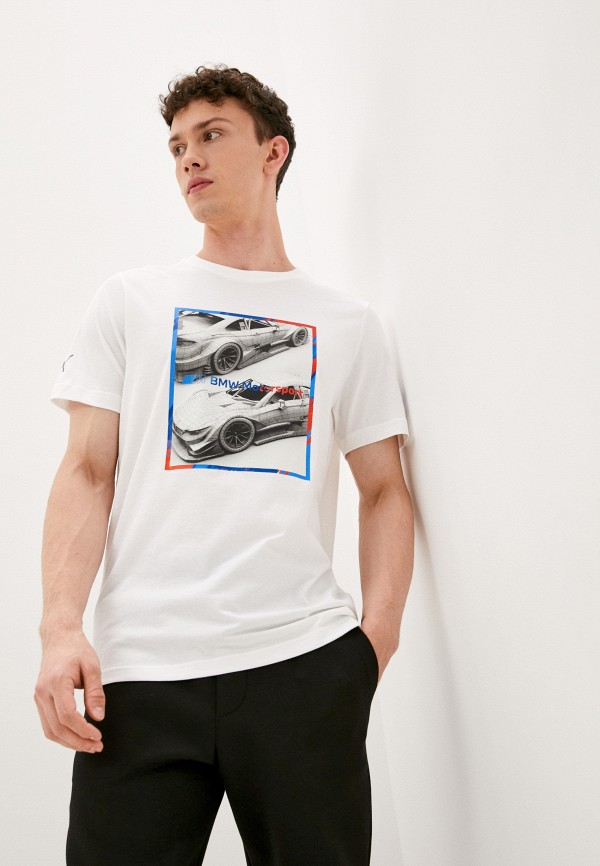 

Футболка PUMA, Белый, BMW MMS Logo Graphic Tee