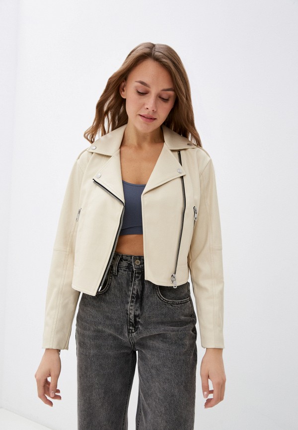 

Куртка кожаная Calvin Klein Jeans, Бежевый