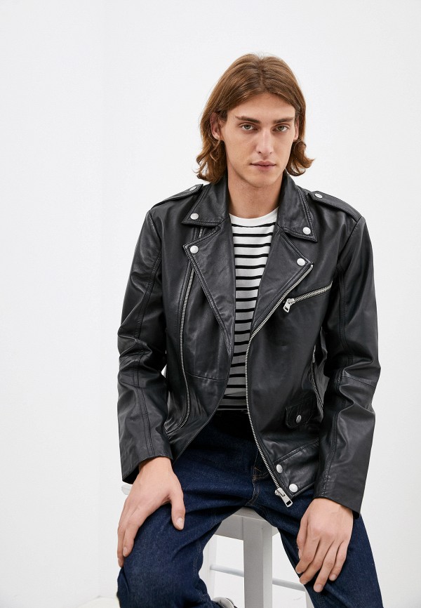 

Куртка кожаная Calvin Klein Jeans, Черный