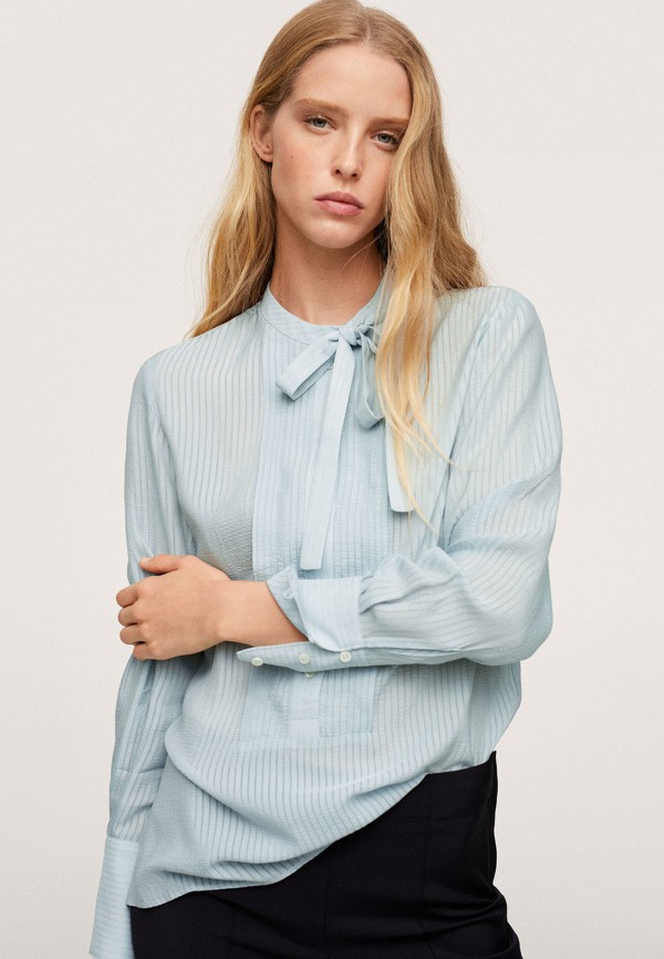 

Блуза Mango, Голубой, Mango RTLAAO959001