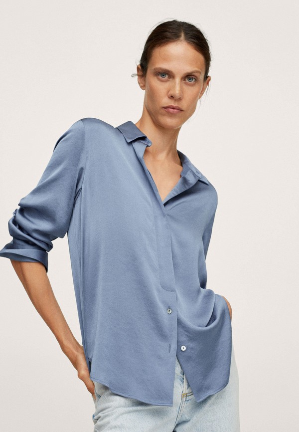 

Блуза Mango, Голубой, Mango RTLAAO972101