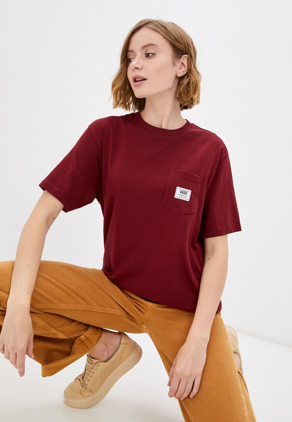 

Футболка Vans, Бордовый, CLASSIC PATCH POCKET