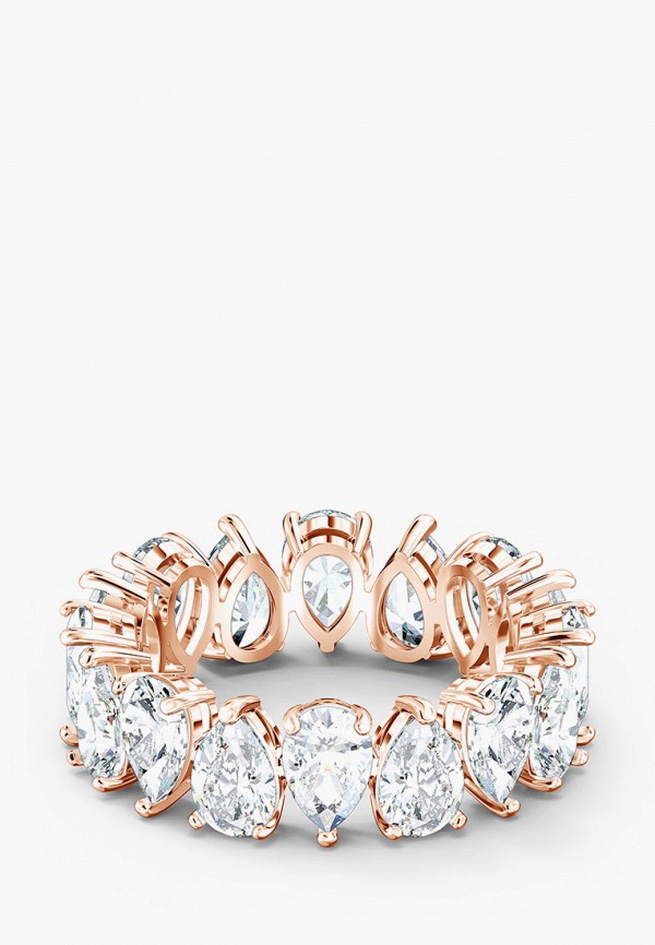 

Кольцо Swarovski®, Золотой, Vittore, покрытие розовое золото