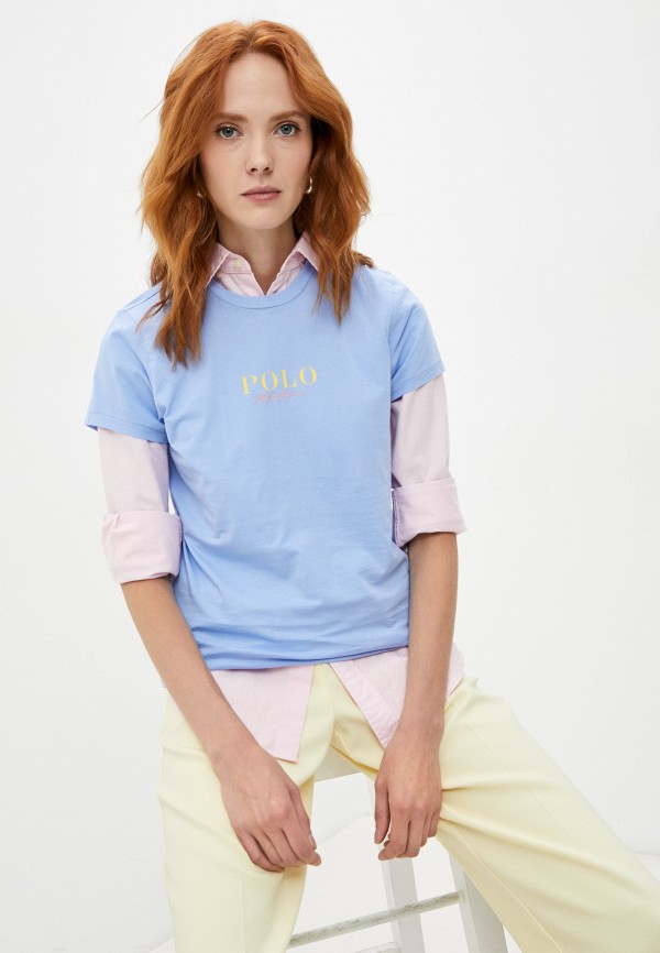 

Футболка Polo Ralph Lauren, Голубой, Polo Ralph Lauren RTLAAP068701