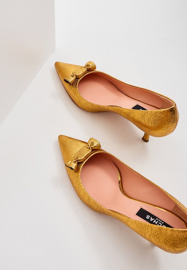 Туфли Rochas, цвет золотой, размер 35 RO37005A - фото 4