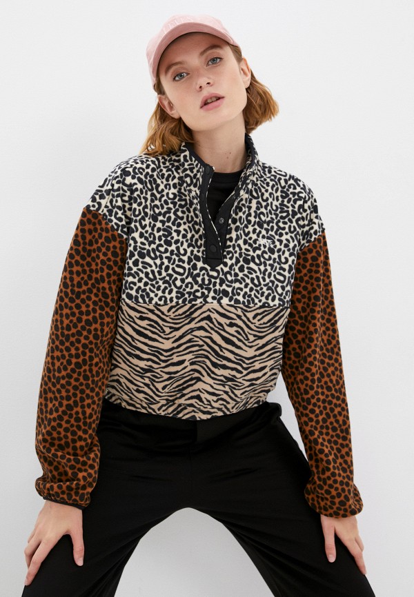 

Олимпийка Vans, Разноцветный, WILD PATCHWORK MOCK NECK FLEECE