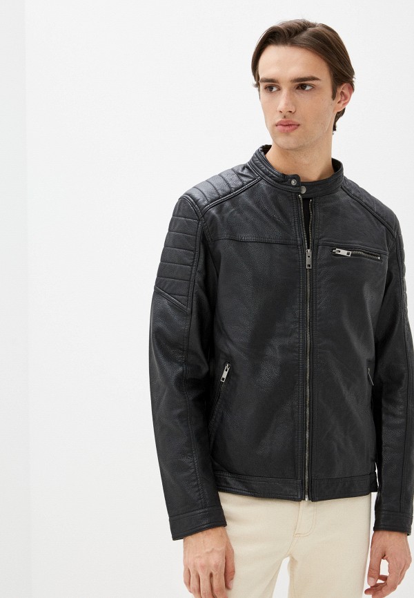 

Куртка кожаная Jack & Jones, Черный, Jack & Jones RTLAAP213205