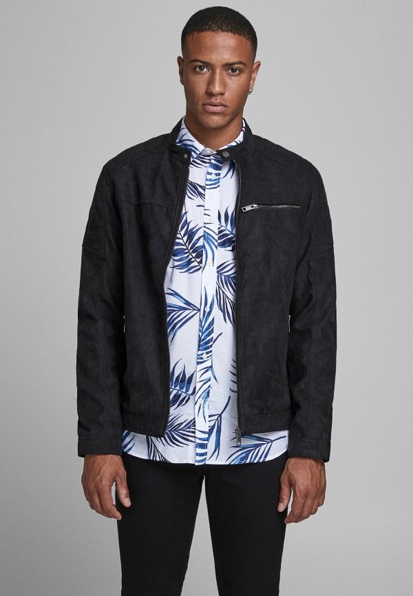 

Куртка кожаная Jack & Jones, Черный, Jack & Jones RTLAAP213303