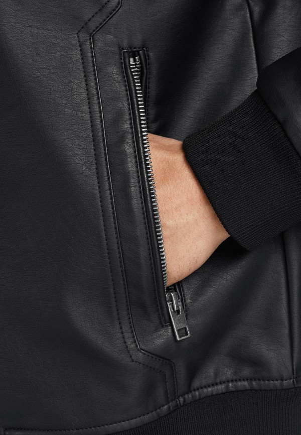 

Куртка кожаная Jack & Jones, Черный