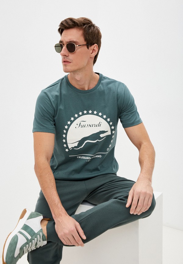 

Футболка Trussardi, Бирюзовый, Trussardi RTLAAP258301