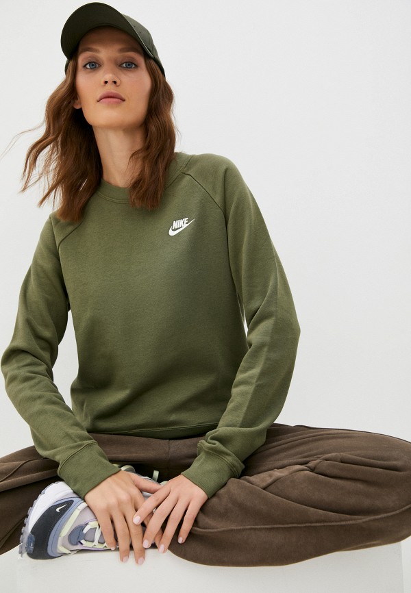 

Свитшот Nike, Хаки, W NSW ESSNTL FLC CREW