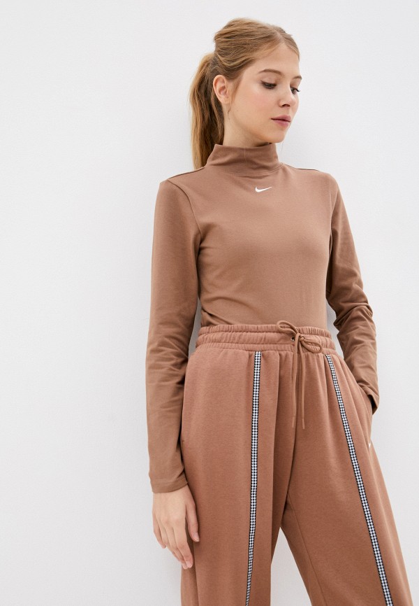 

Водолазка Nike, Коричневый, W NSW ESSNTL MOCK LS TOP