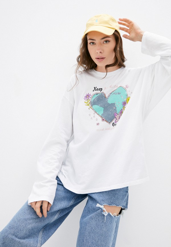 

Лонгслив Topshop, Белый, Topshop RTLAAP390901