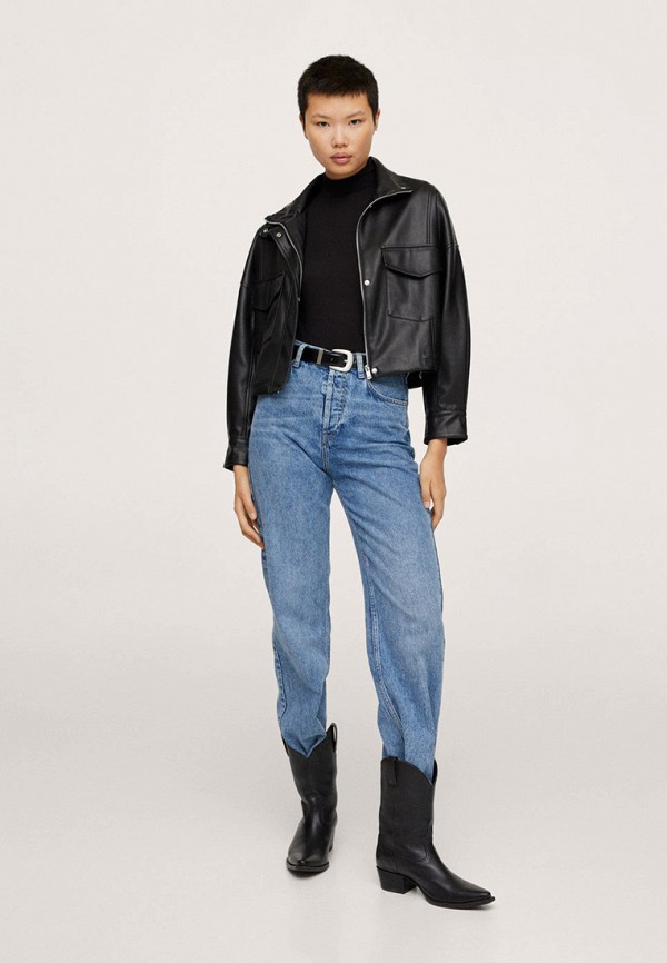 фото Куртка кожаная mango