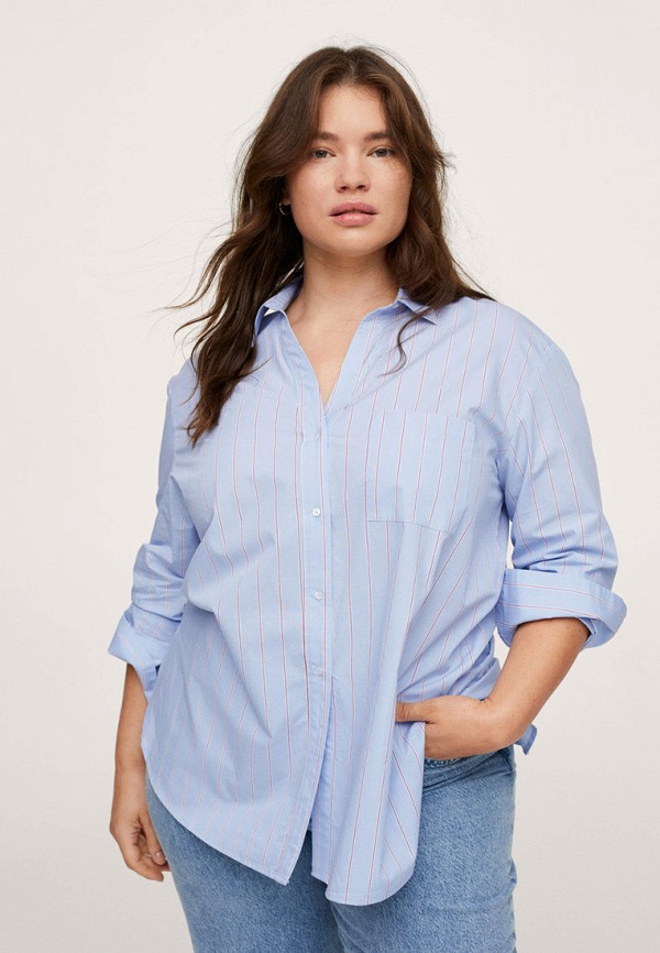 

Рубашка Violeta by Mango, Голубой, Violeta by Mango RTLAAP405901