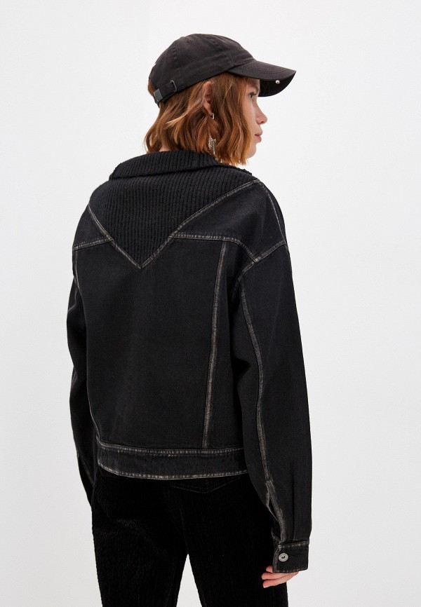 Куртка джинсовая Twinset Milano ACTITUDE, цвет черный, размер 40 212AP210A - фото 4