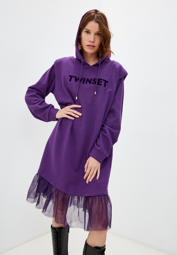 

Платье Twinset Milano, Фиолетовый, U&B