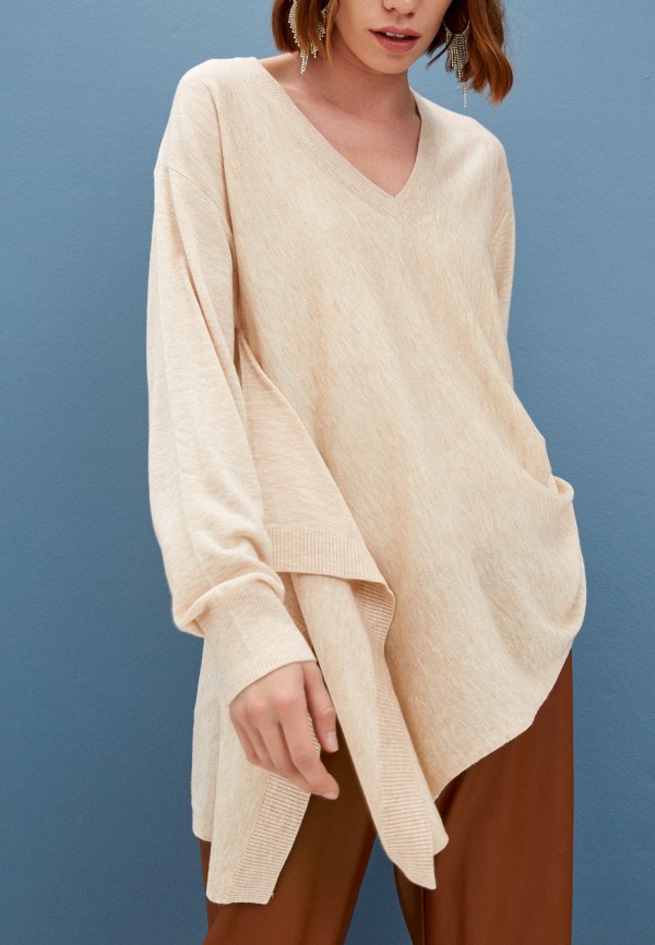 Пуловер Twinset Milano, цвет бежевый, размер 40 212LI3NWW - фото 2