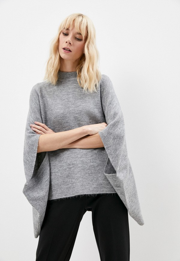 

Пончо Twinset Milano, Серый, U&B