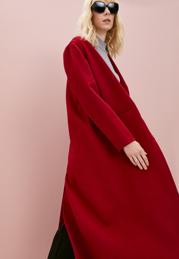 Пальто Twinset Milano, цвет бордовый, размер 40 212TP2012 - фото 2