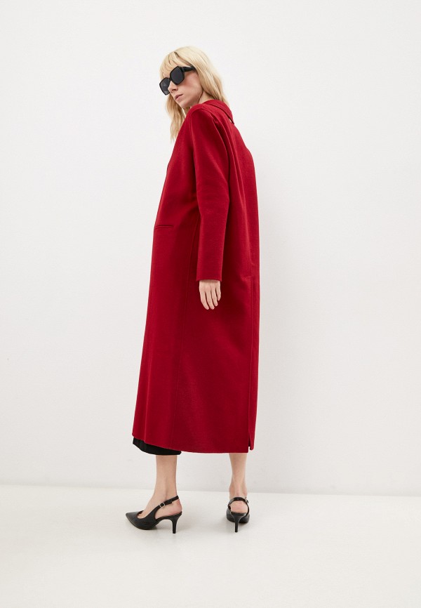 Пальто Twinset Milano, цвет бордовый, размер 40 212TP2012 - фото 4