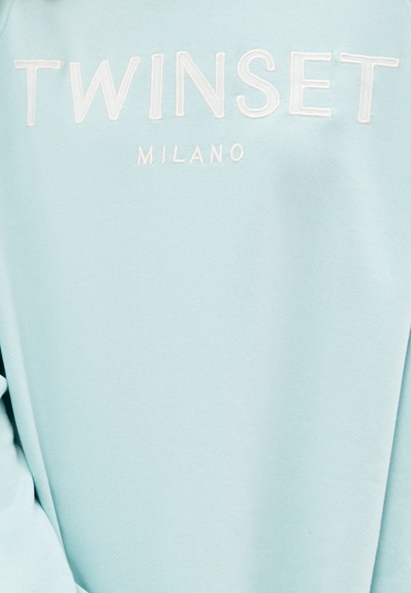 Худи Twinset Milano, цвет бирюзовый, размер 40 212TP2571 - фото 5