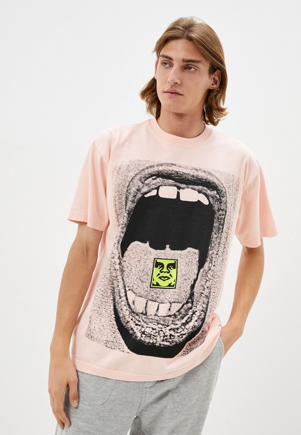 

Футболка Obey, Розовый