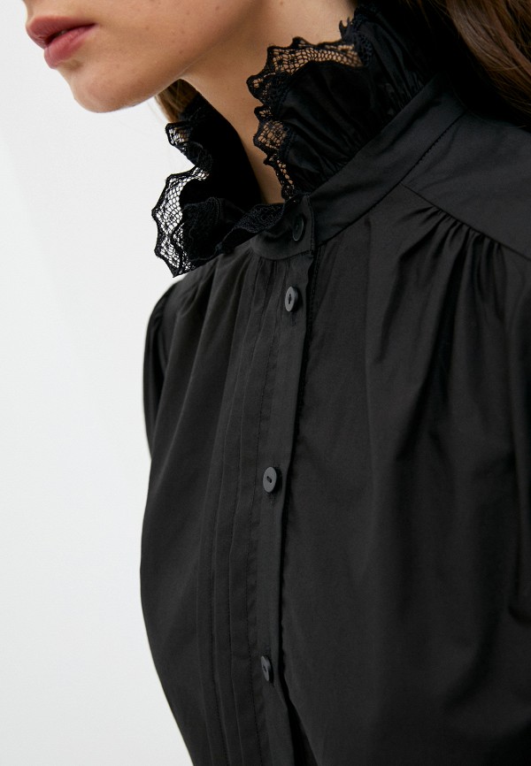 Блуза Alberta Ferretti, цвет черный, размер 40 A0214-5126 - фото 5