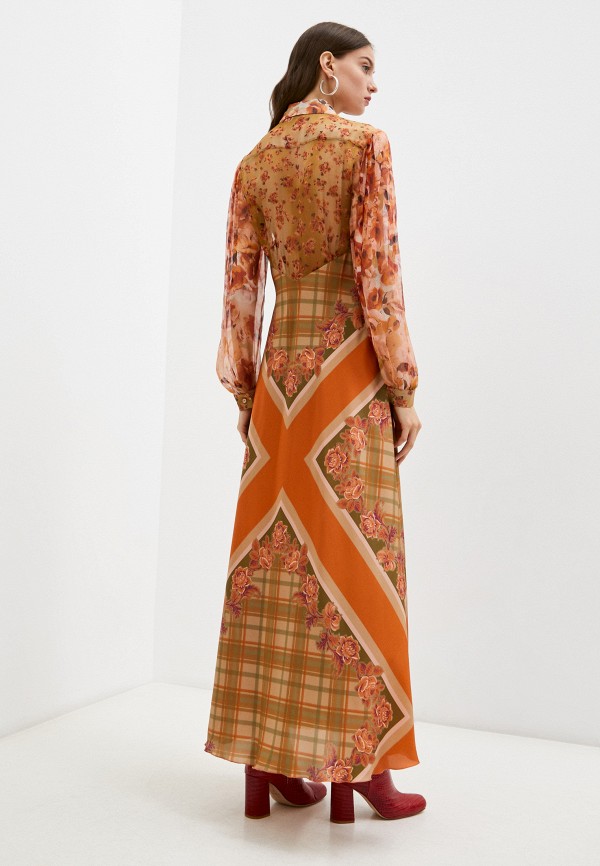 Платье Alberta Ferretti, цвет разноцветный, размер 40 A0418-6643 - фото 4