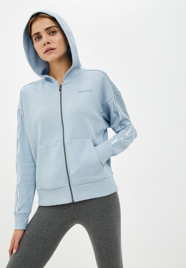 

Толстовка Reebok, Голубой, PIPING PACK FULL ZIP