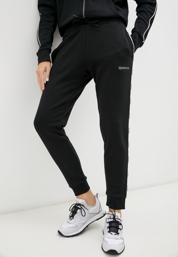 

Брюки спортивные Reebok, Черный, PIPING PACK JOGGER, с начесом