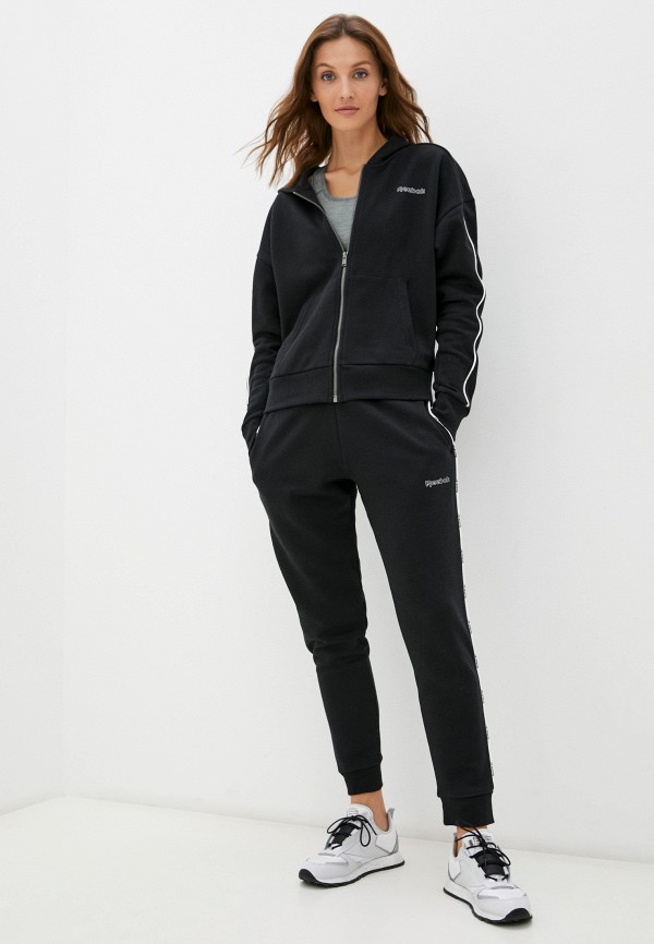

Брюки спортивные Reebok, Черный, PIPING PACK JOGGER, с начесом