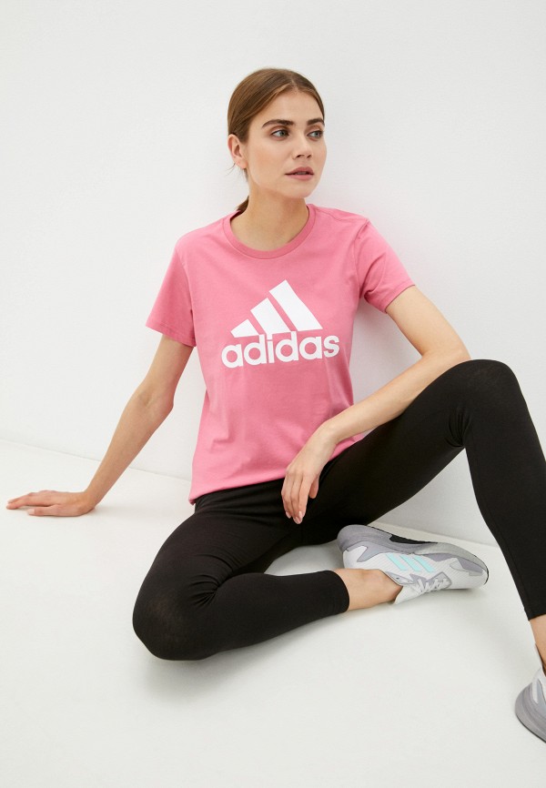 

Футболка adidas, Розовый, W BL T