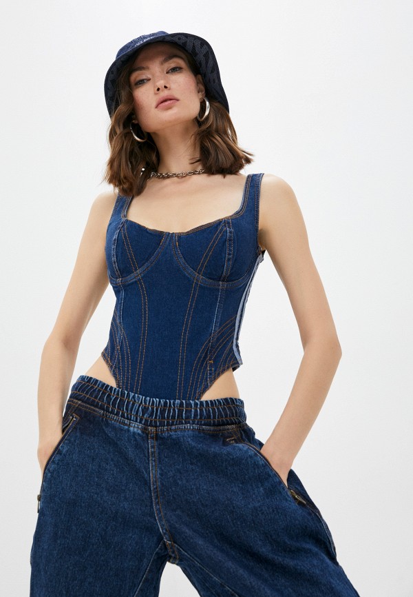 

Боди adidas Originals, Синий, IVYPARK DNM BODYSUIT