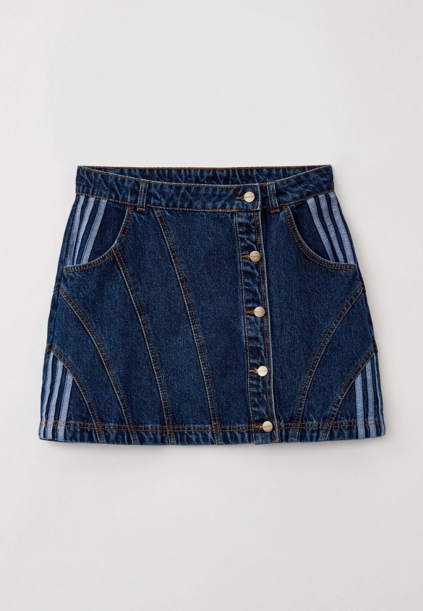 

Юбка джинсовая adidas Originals, Синий, IVYPARK DENIM SKIRT