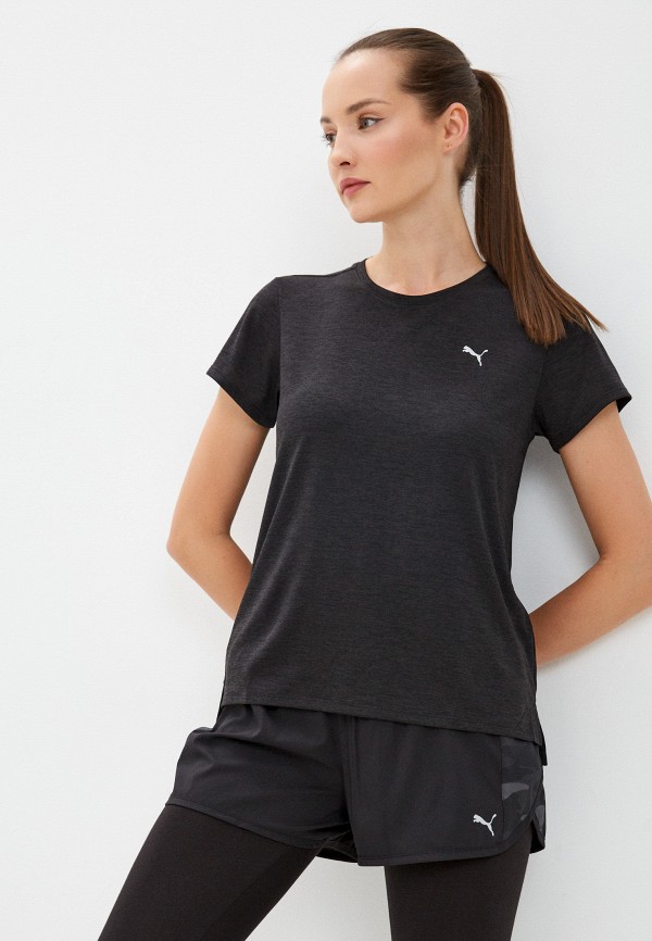 

Футболка спортивная PUMA, Черный, RUN FAVORITE HEATHER SS TEE W
