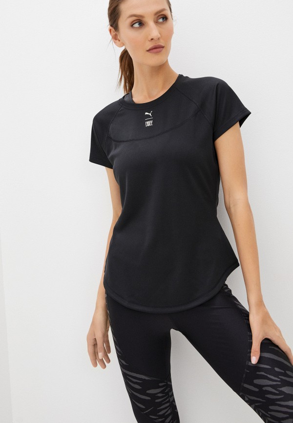 

Футболка спортивная PUMA, Черный, TRAIN FIRST MILE HIGH NECK SS TEE