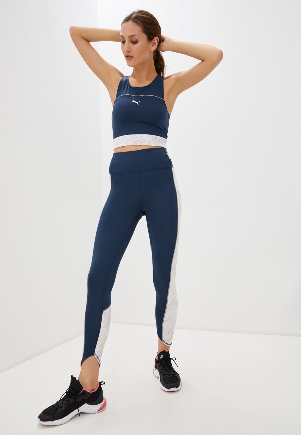 

Топ спортивный PUMA, Синий, RUN HIGH SHINE CROP TANK W