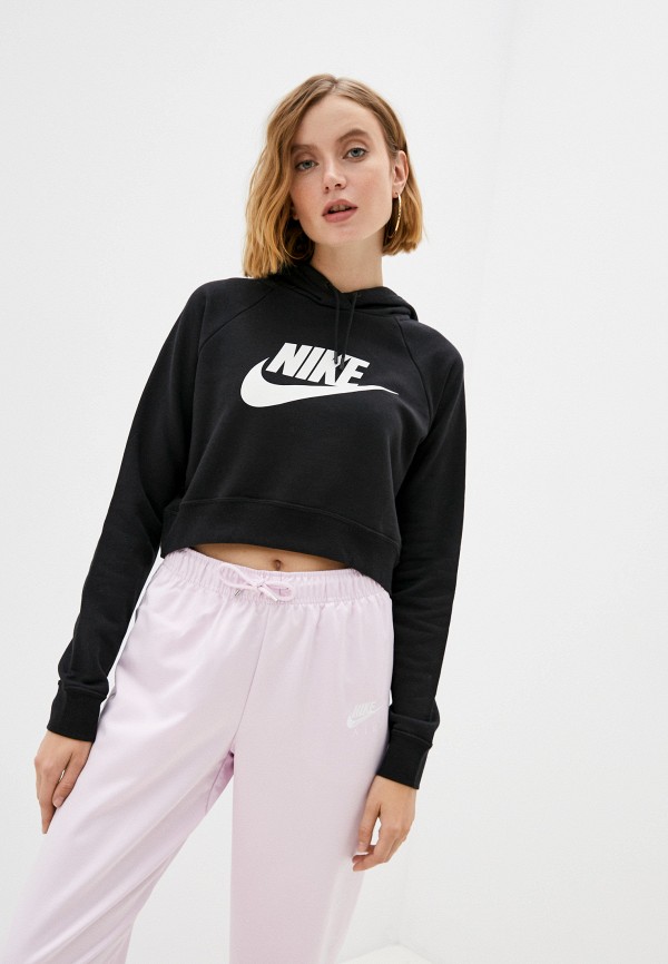 

Худи Nike, Черный, W NSW ESSNTL FLC GX CROP HDY