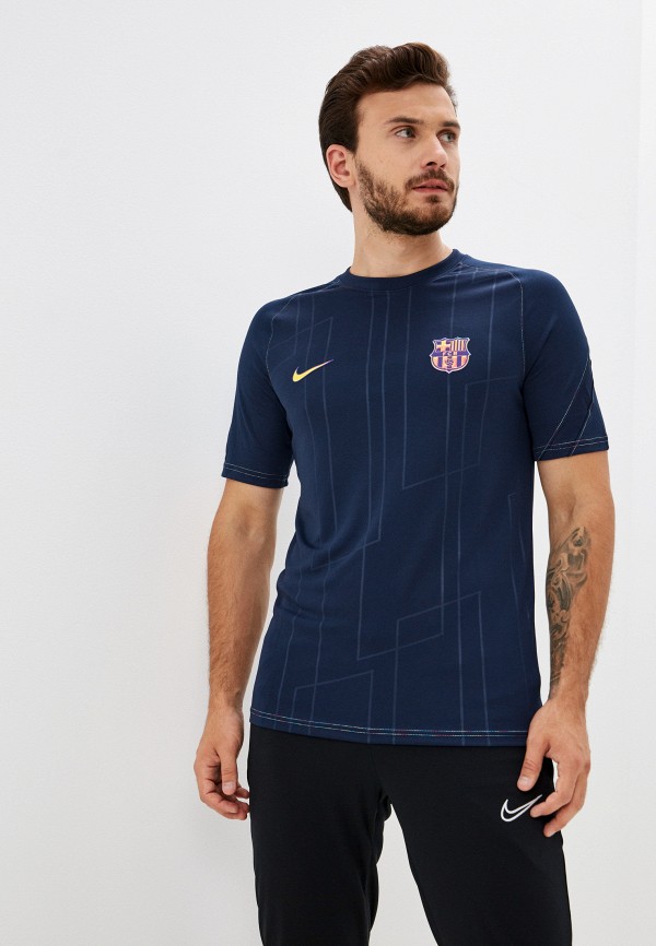 

Футболка спортивная Nike, Синий, FCB MNK DF TOP SS PM AW