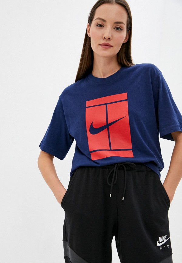 

Футболка Nike, Синий, W NKCT TEE SSNL COURT