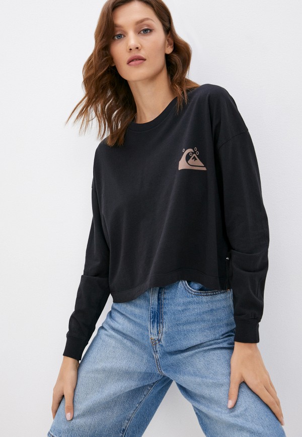 

Лонгслив Quiksilver, Черный, OVERCROPLS W TEES KVJ0
