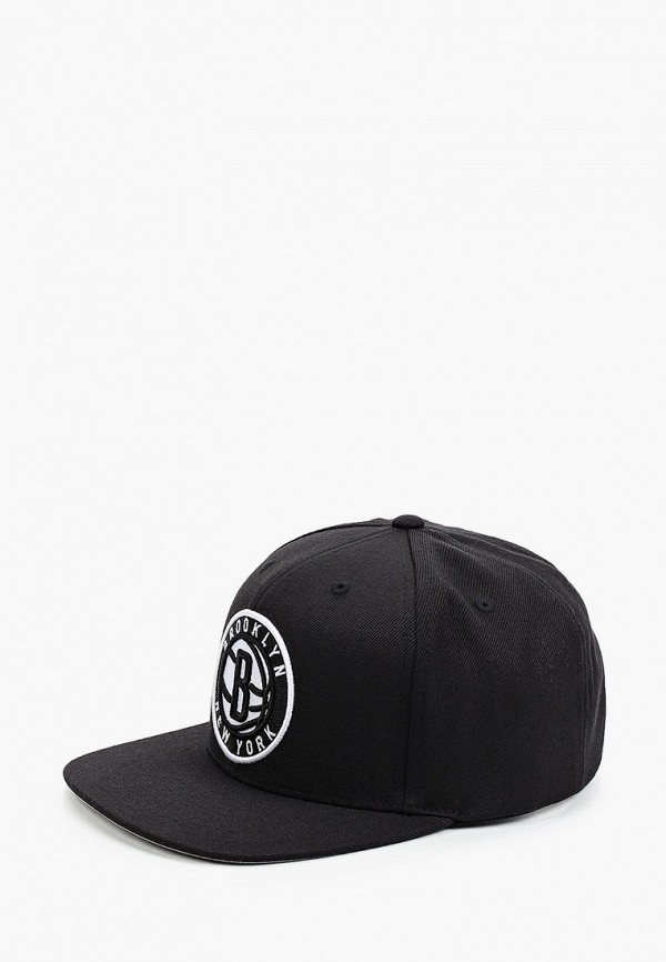 

Бейсболка Mitchell & Ness, Черный, NBA BROOKLYN NETS Team Ground Snapback